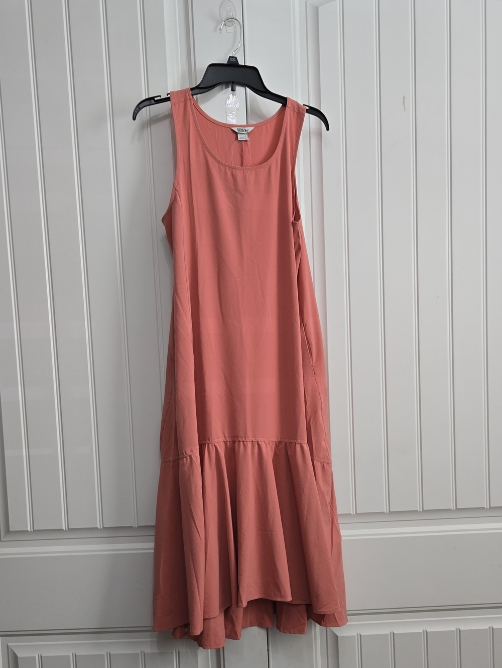 Eddie Bauer Dress Salmon Pink Midi Dress Small